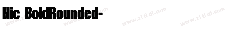 Nic BoldRounded字体转换